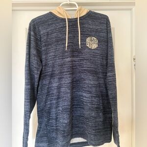 Hollister Men's Navy and Beige Hoodie